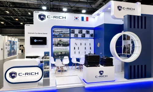 Modern C Rich exhibition booth designed by professional exhibition stand builder