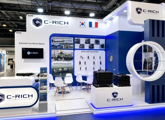 Modern C Rich exhibition booth designed by professional exhibition stand builder
